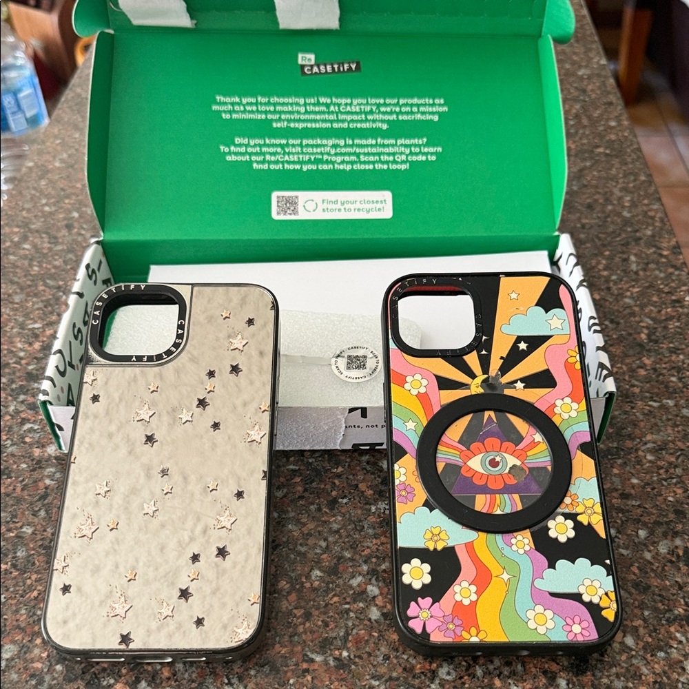 2 Casetify iPhone 13 cases
Cosmic Stars and Retro Floral
